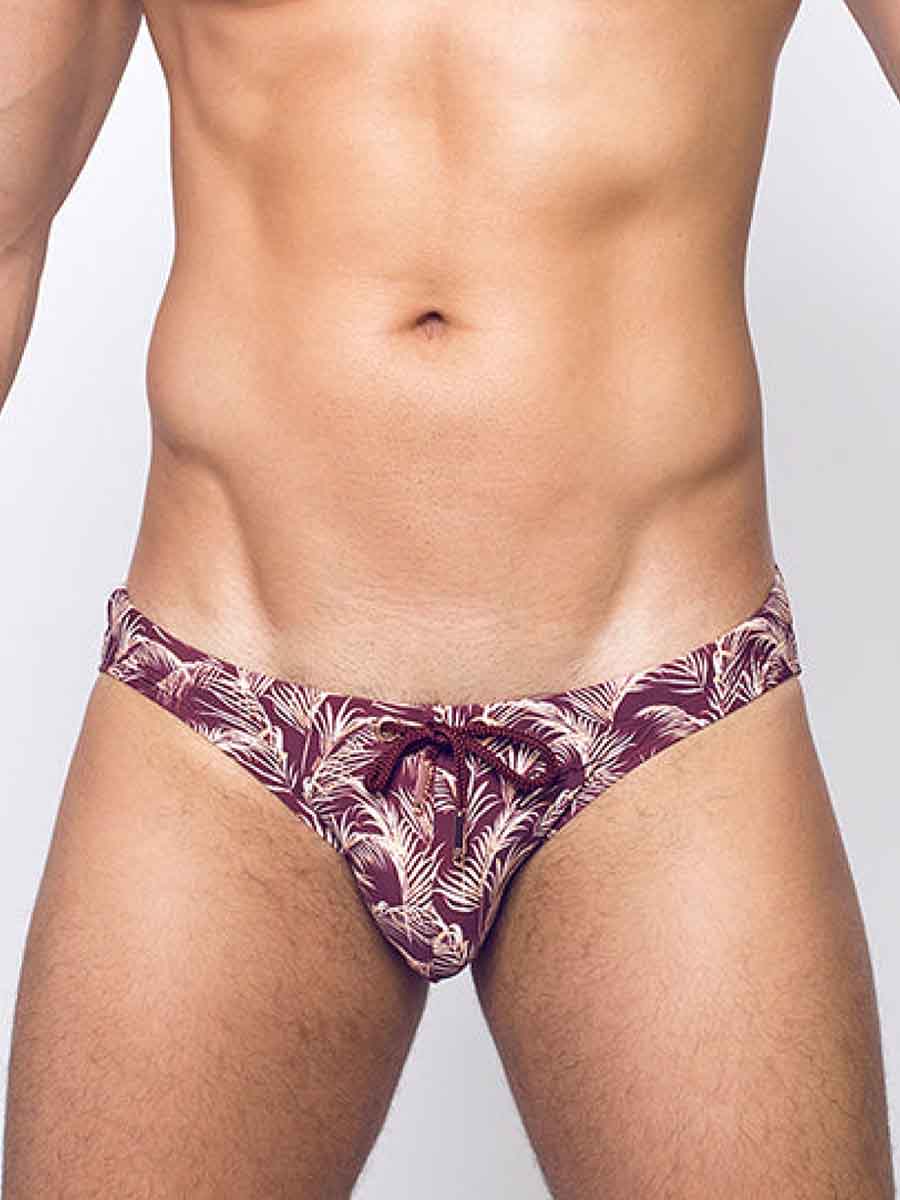 2EROS CORAL HAWAIIAN NIGHT SWIM BRIEF TAWNEY PORT - FullKit.com