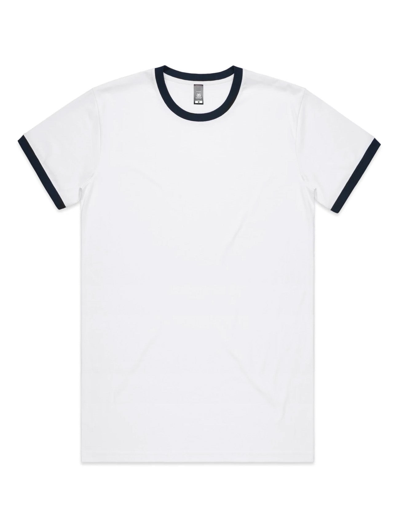 AS COLOUR STAPLE RINGER TEE NAVY - FULLKIT.COM
