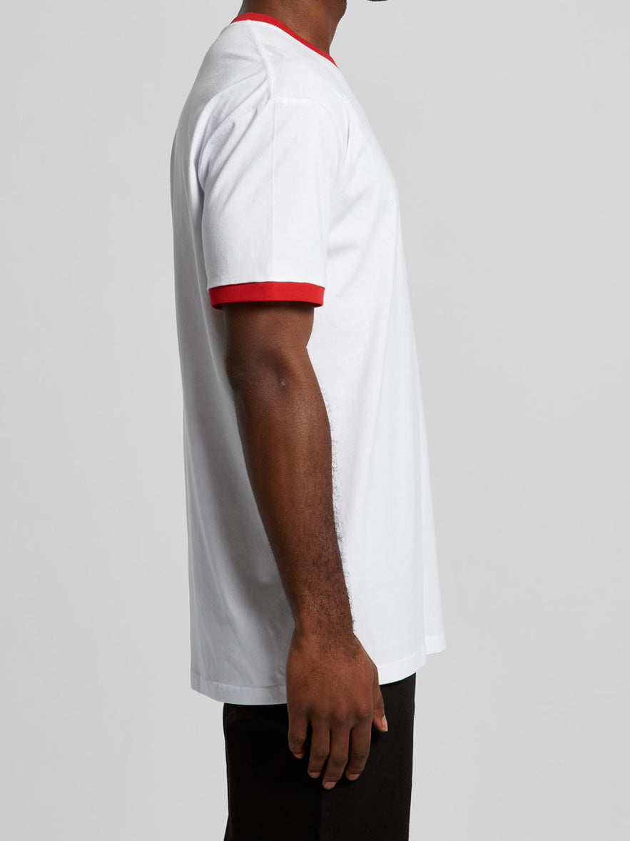 AS COLOUR RINGER TEE RED - Fullkit.com