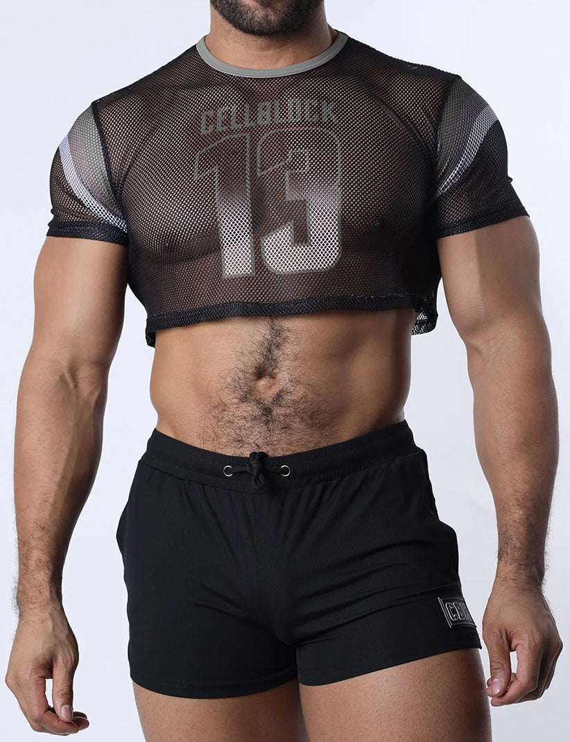 Cellblock13 Chain Reaction Crop Top Gray - Fullkit.com