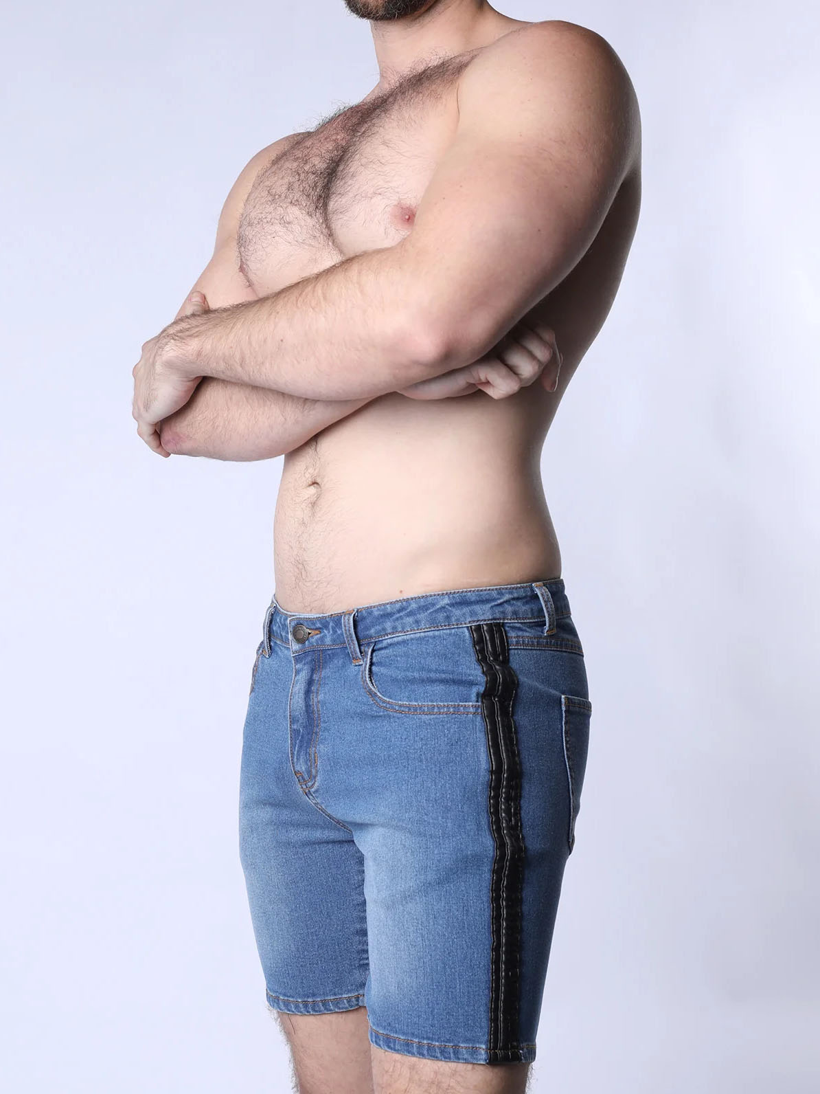 CELLBLOCK13 SADDLEBACK DENIM SHORT LIGHT BLUE - Fullkit.com