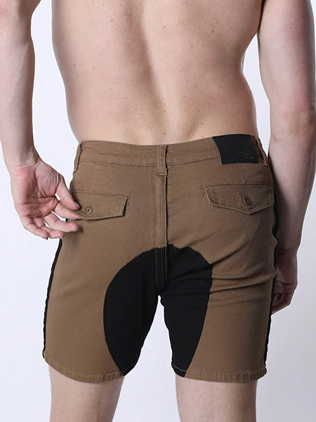 Cellblock13 Brigade Twill Saddle Zipper Short Tan Brown - Fullkit.com