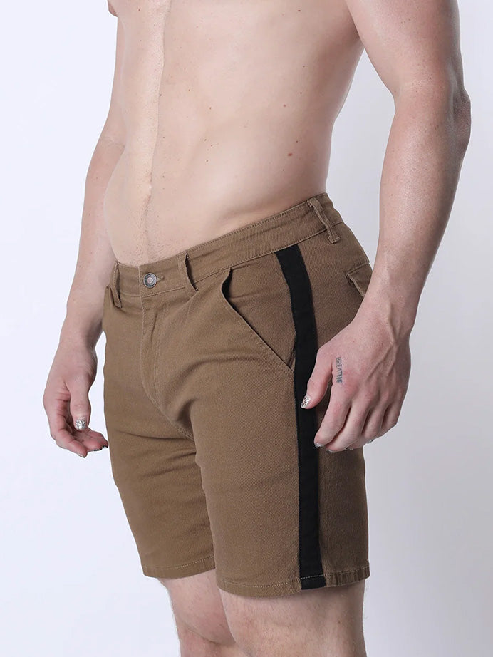 Cellblock13 Brigade Twill Saddle Zipper Short Tan Brown - Fullkit.com