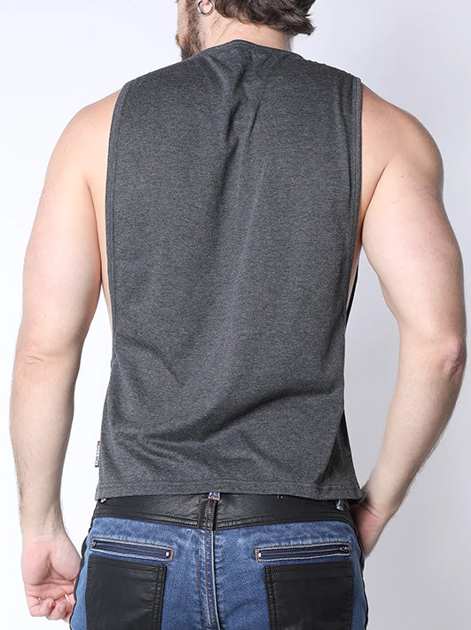 Cellblock13 Field Goal Muscle Tank Top Charcoal- Fullkit.com