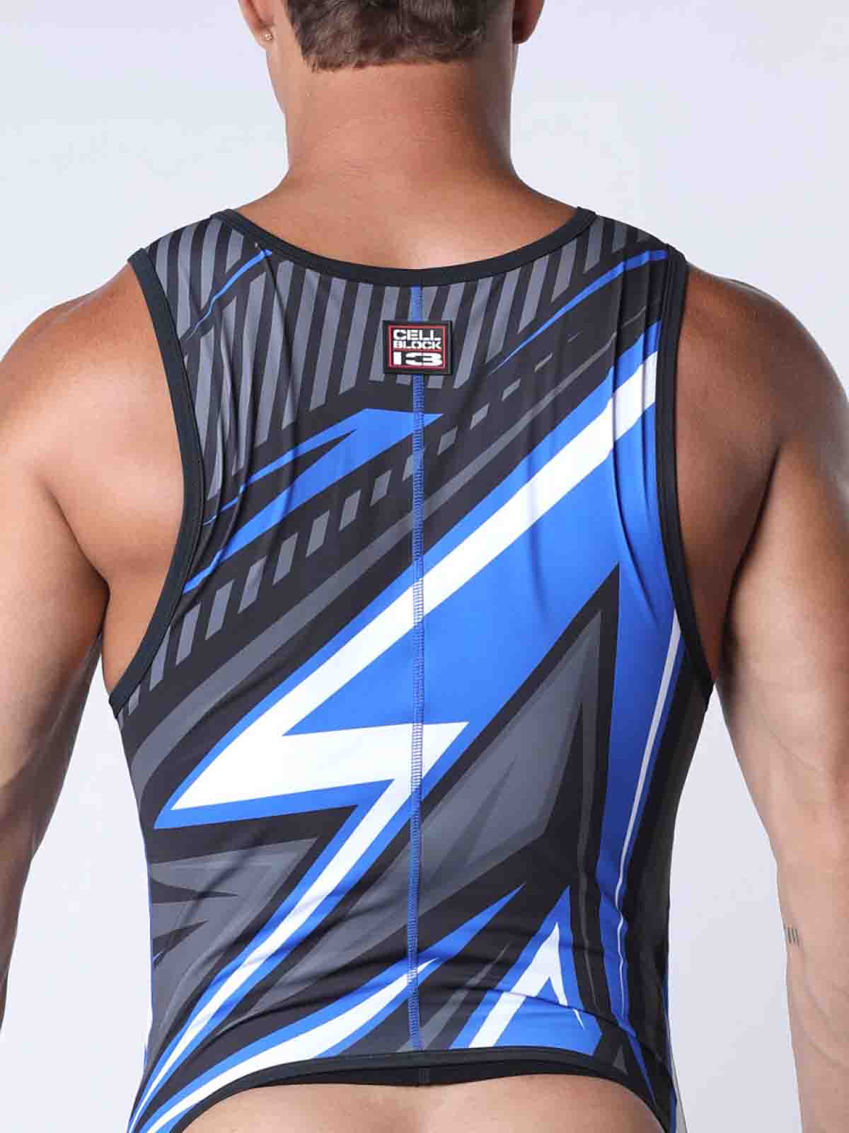 CELLBLOCK13 KENNEL CLUB LIGHTNING SINGLET BLUE - FullKit.com