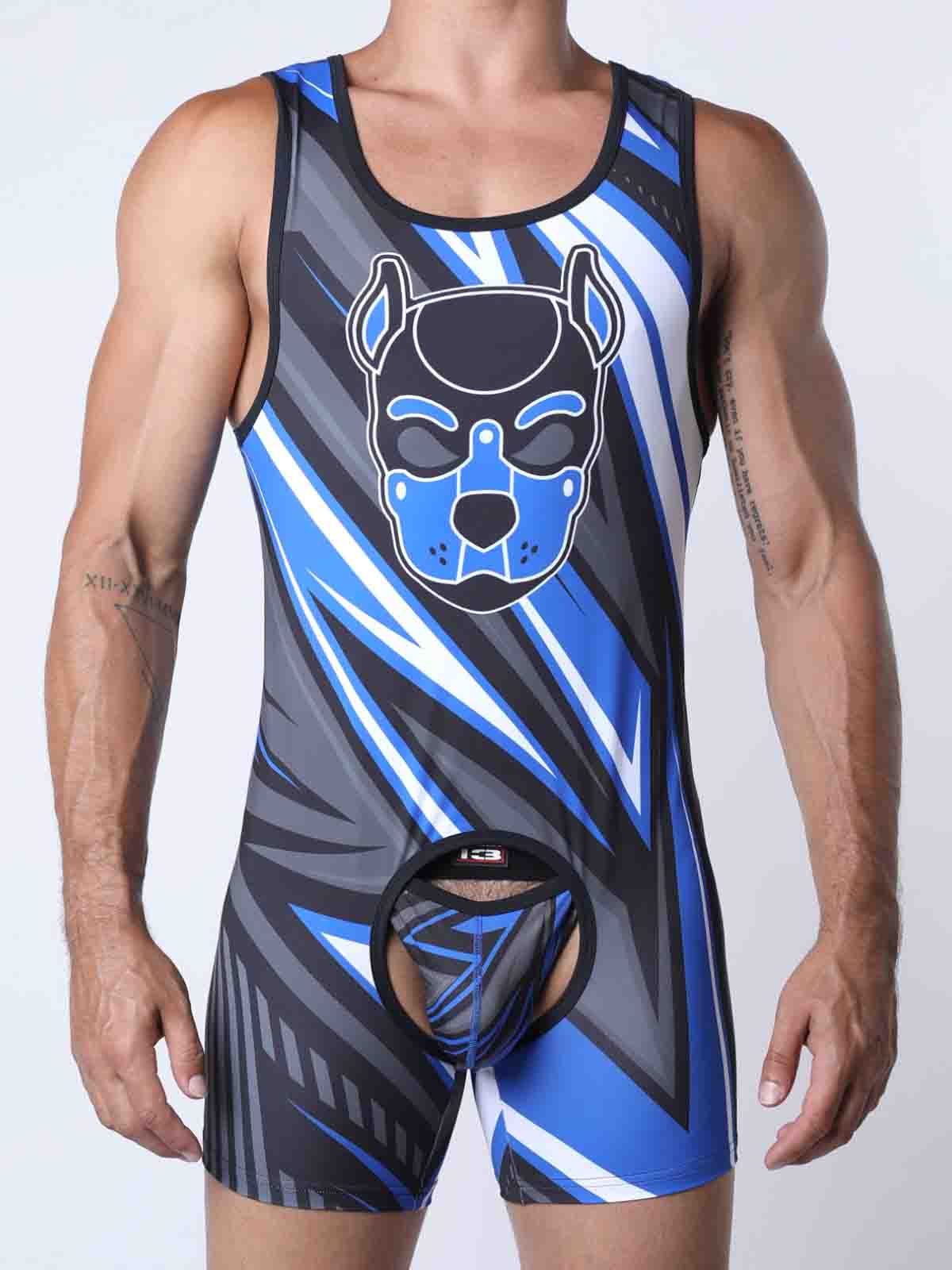 CELLBLOCK13 KENNEL CLUB LIGHTNING SINGLET BLUE - FullKit.com