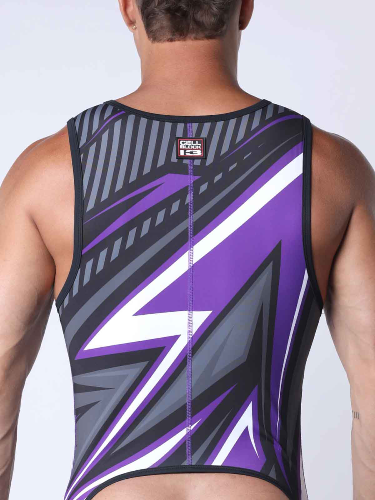 CELLBLOCK13 KENNEL CLUB LIGHTNING SINGLET PURPLE - FullKit.com