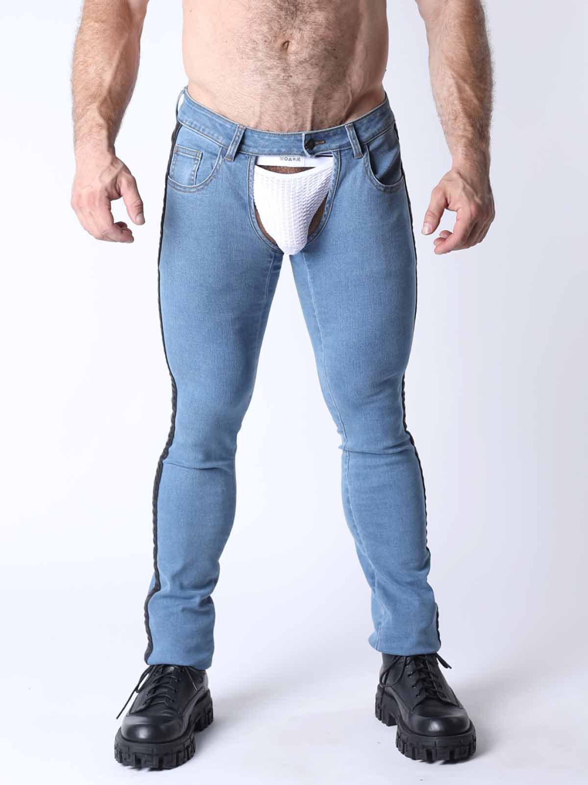 CELLBLOCK13 TERRY DENIM CHAP LIGHT BLUE - FullKit.com