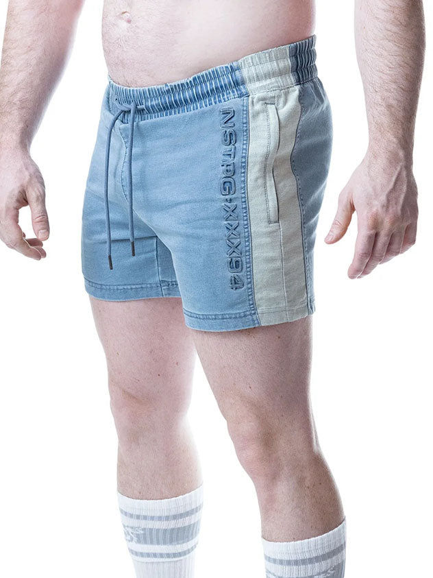 Nasty Pig Emboss Rugby Short Mirage Blue - Fullkit.com