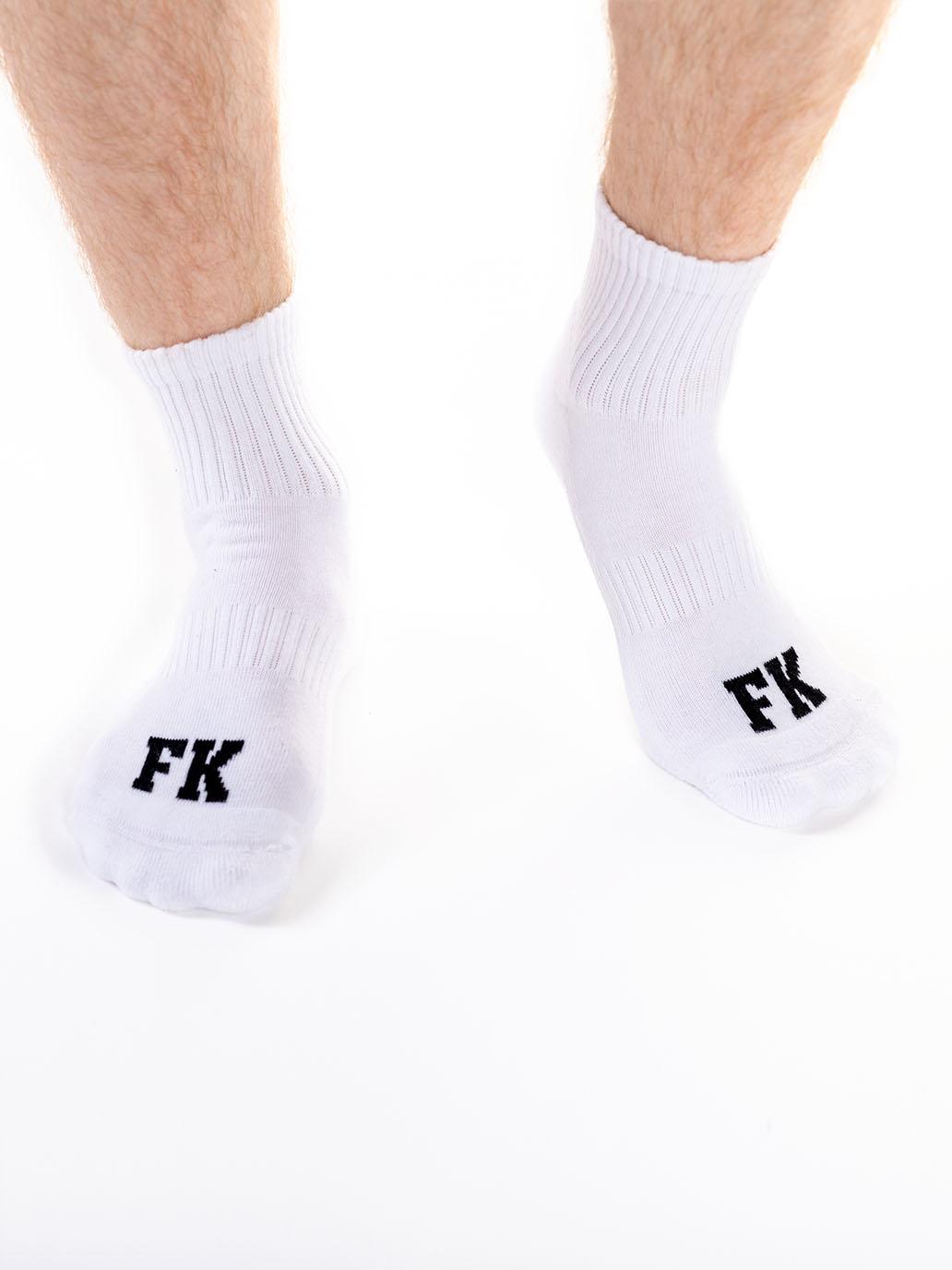 FK SPORT ANKLE SOCK 2 PACK SOLID BLACK SOLID WHITE - FullKit.com