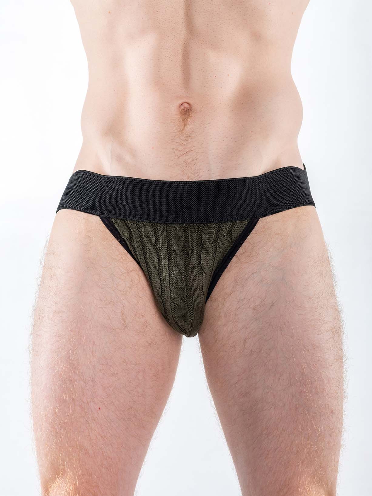 FK SPORT CABLE KNIT SWEATER JOCK GREEN - FULLKIT.COM