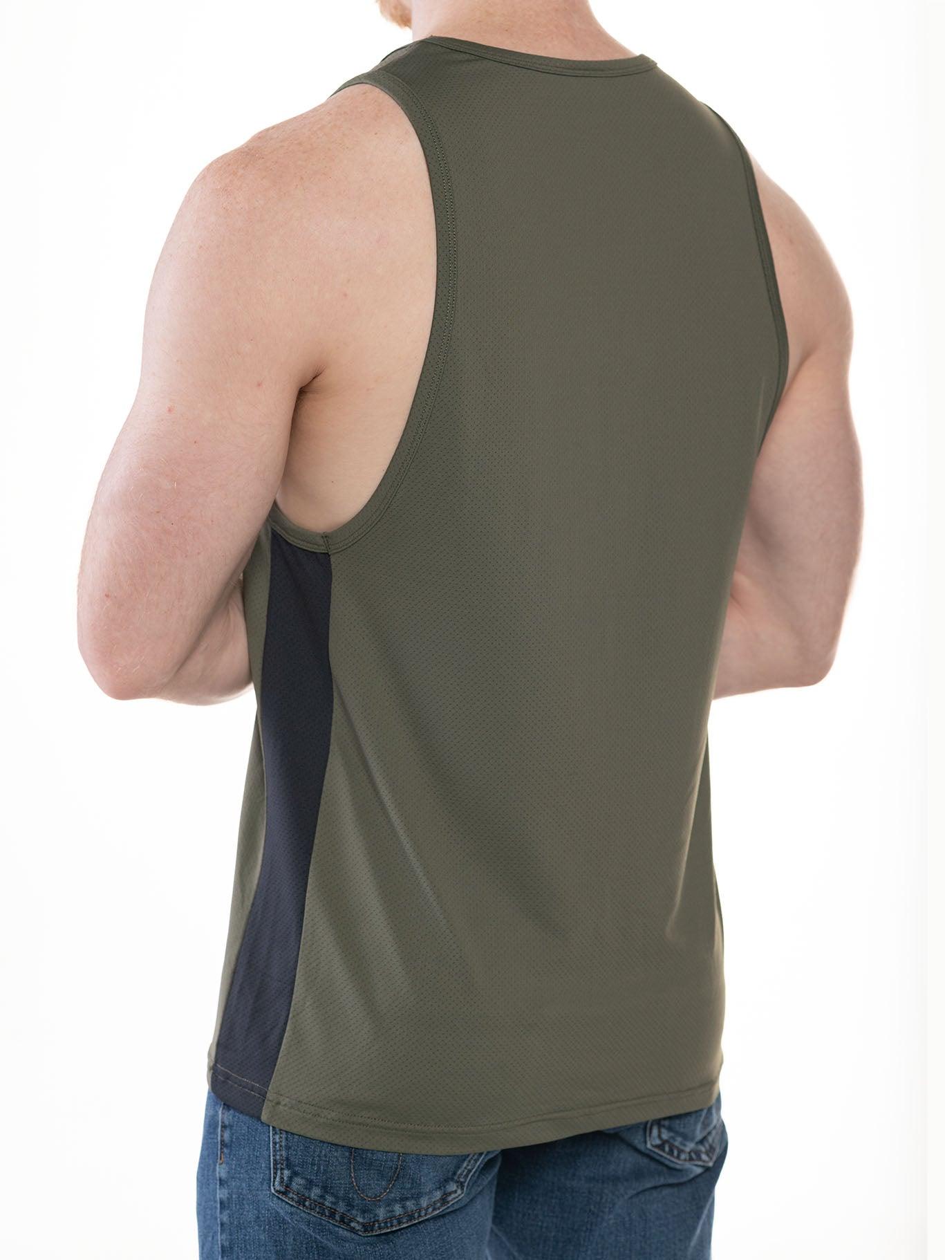FK SPORT RACE POINT TANK TOP OLIVE BLACK - FULLKIT.COM