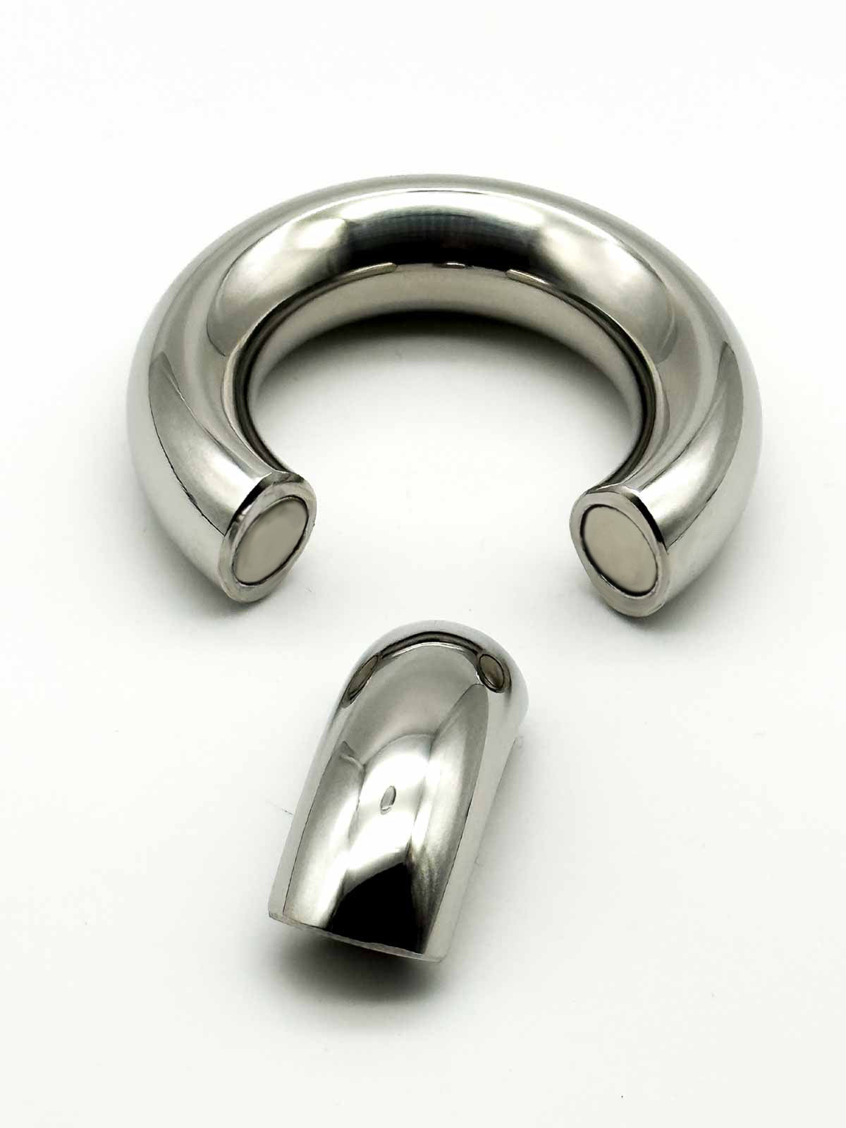 STAINLESS STEEL WEIGHTED MAGNETIC DONUT C-RING