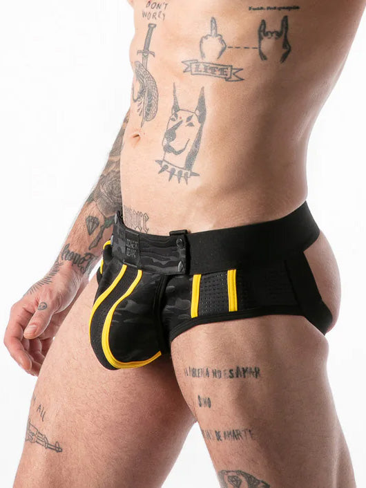 Locker Gear Full Military Access Jock Brief Yellow - Fullkit.com
