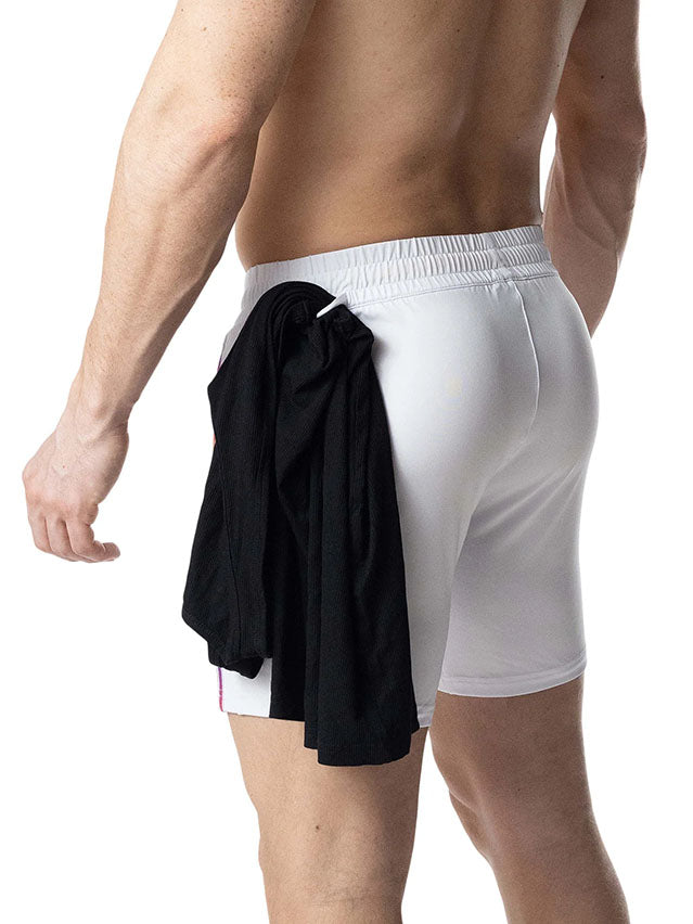 Nasty Pig Aura Pride Rugby Short White - Fullkit.cim