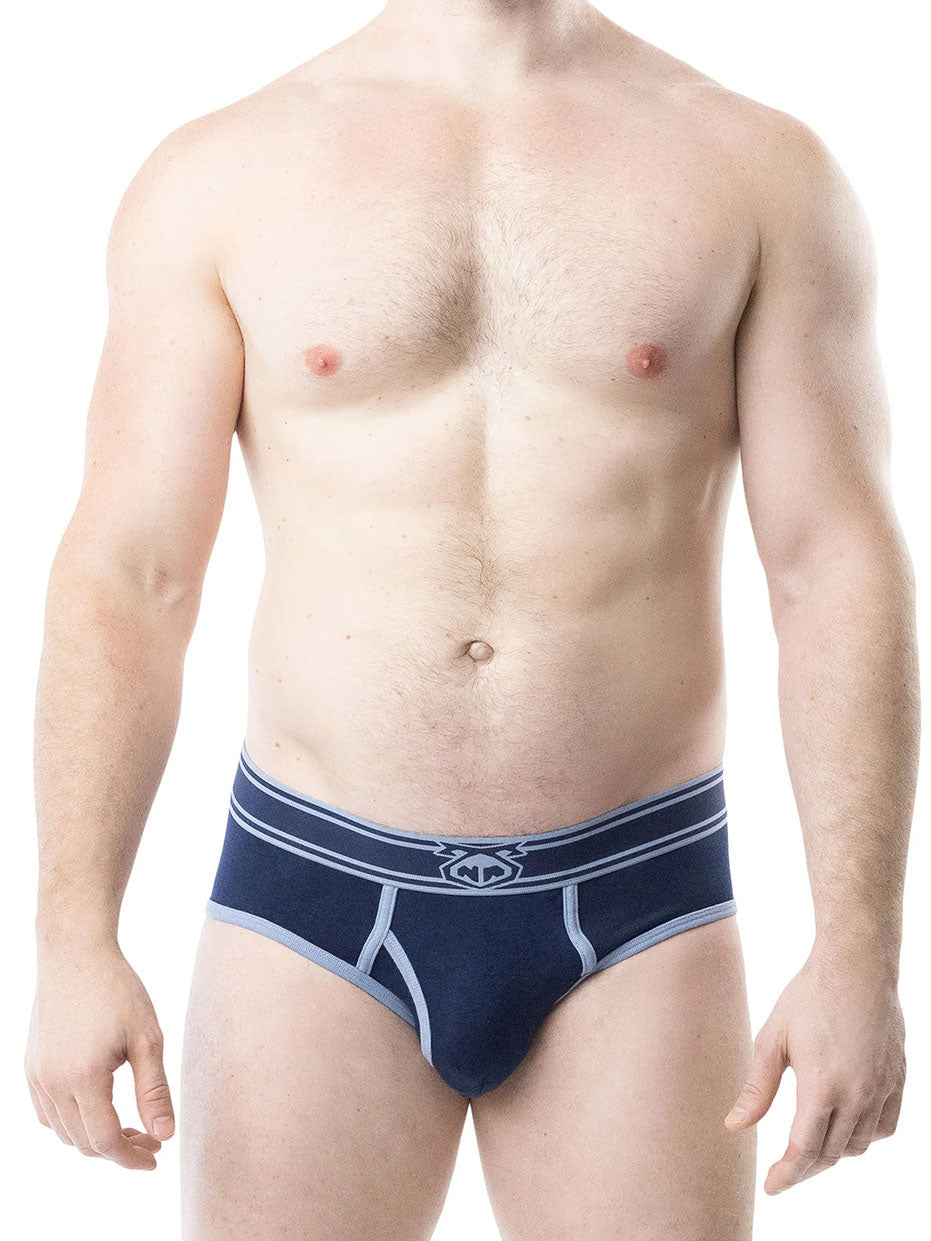 Nasty Pig Core Y-Front Brief Midnight Navy Perry Blue - Fullkit.com