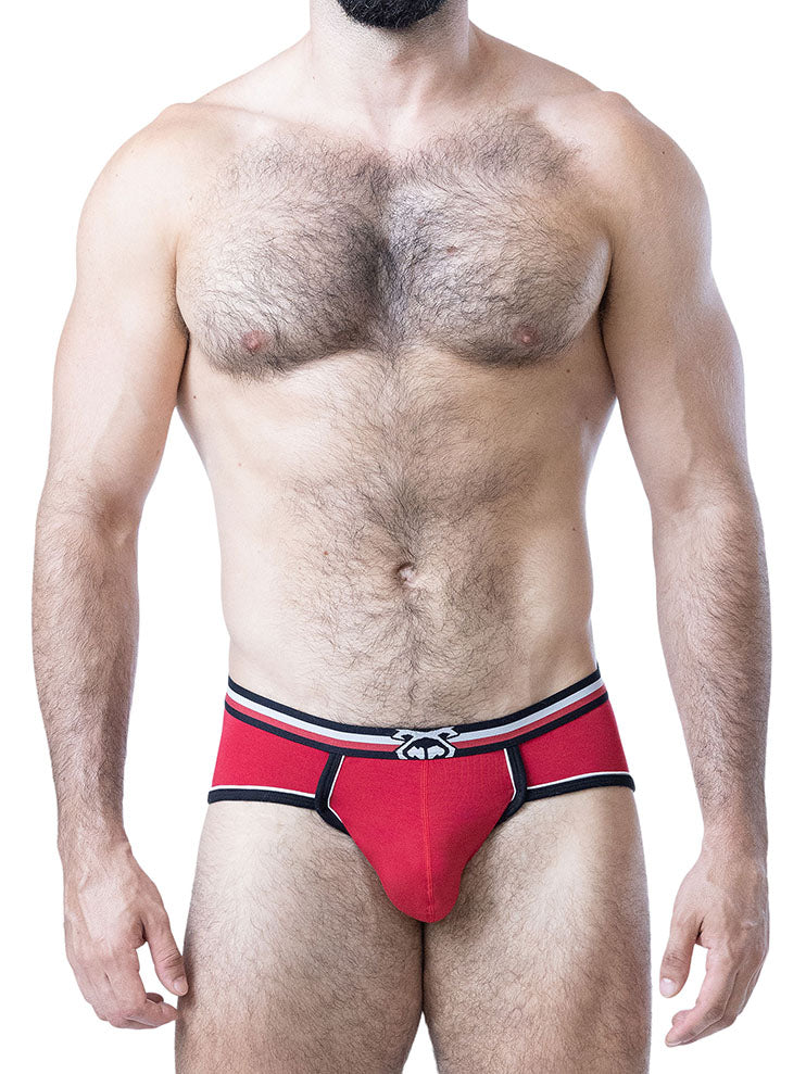 Nasty Pig Face Off U-Front Brief System Red Black White - Fullkit.com