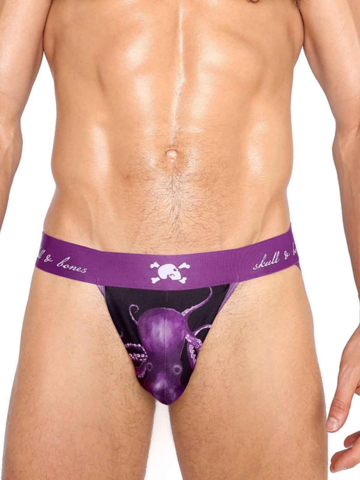 SKULL AND BONES PURPLE OCTOPUS JOCK - FullKit.com