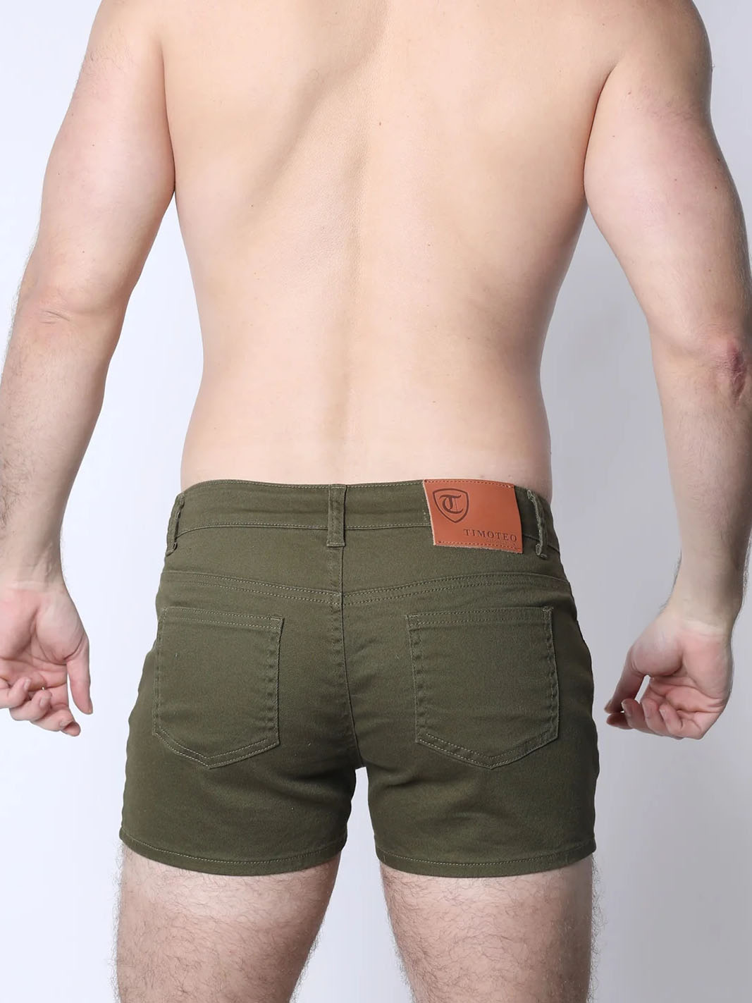 Timoteo Sorrento Cotton Twill Short Forest Green - Fullkit.com