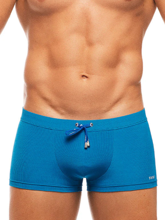 Tribe Brighton Ribbed Swim Trunk Cobalt - Fullkit.com