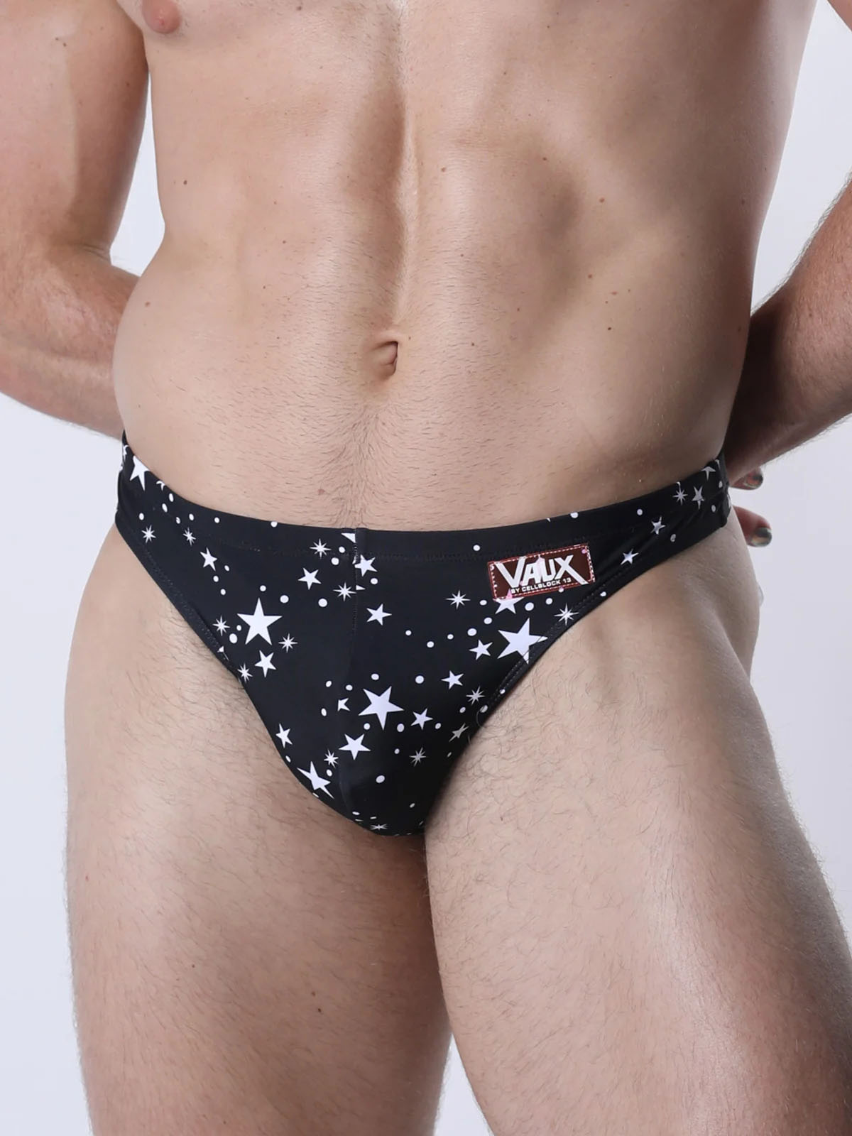 VAUX PULSE SWIM THONG BLACK STAR - Fullkit.com