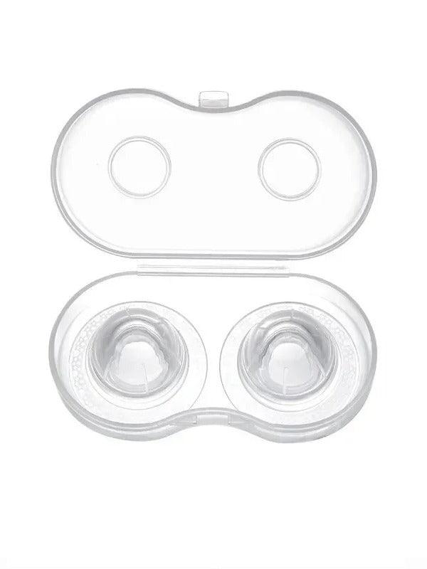CLEAR SILICONE NIPPLE SUCKERS WITH CASE