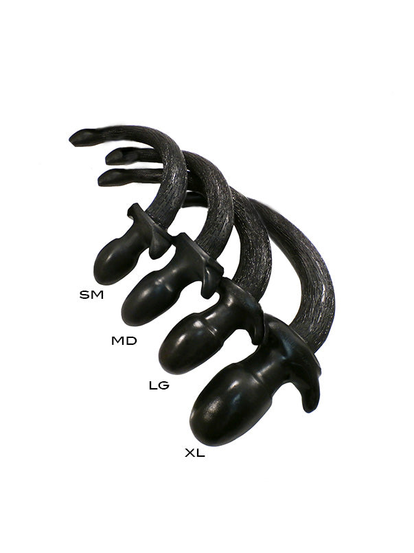 SQUARE PEG TOYS HAPPY PUPPY TAIL IN BLACK