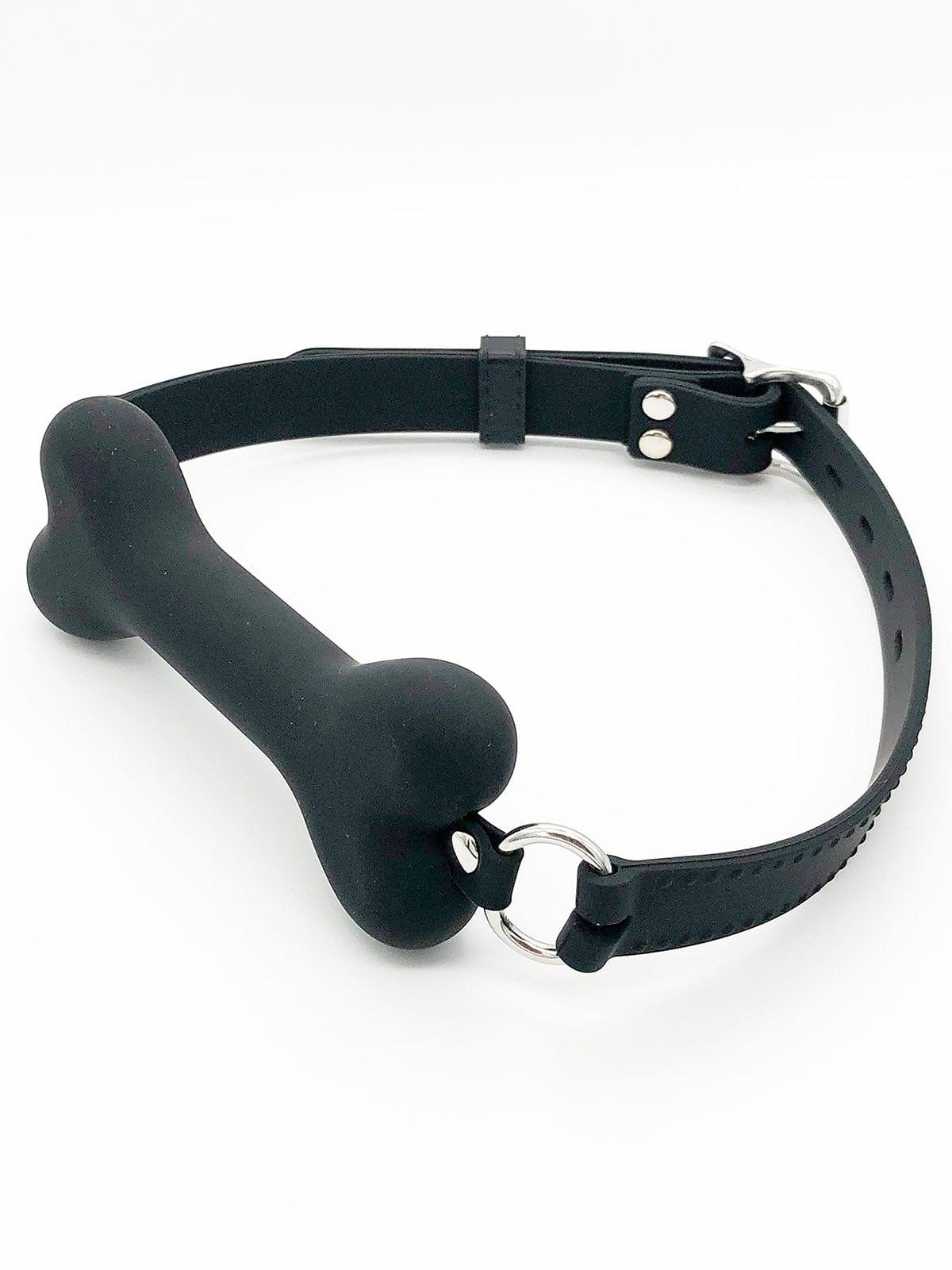 FK SILICONE LOCKING DOG BONE GAG - FullKit.com