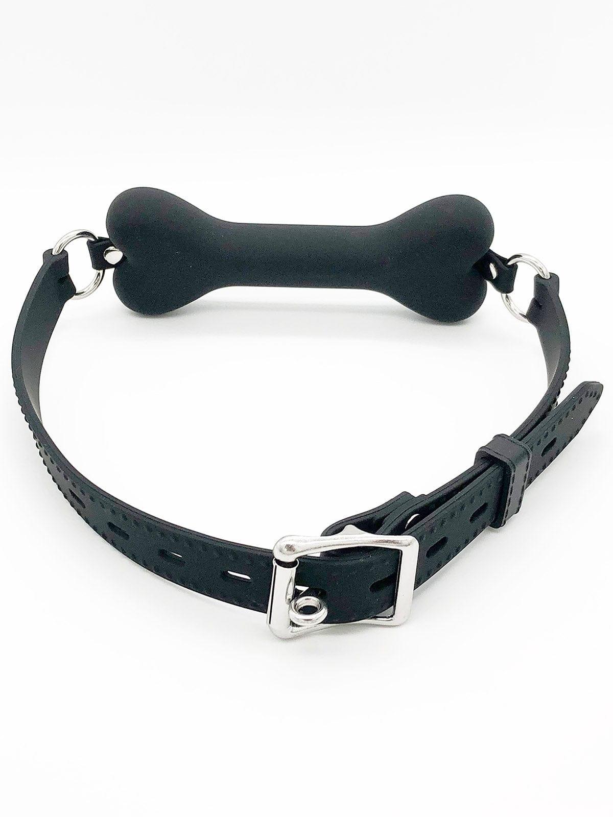 FK SILICONE LOCKING DOG BONE GAG - FullKit.com