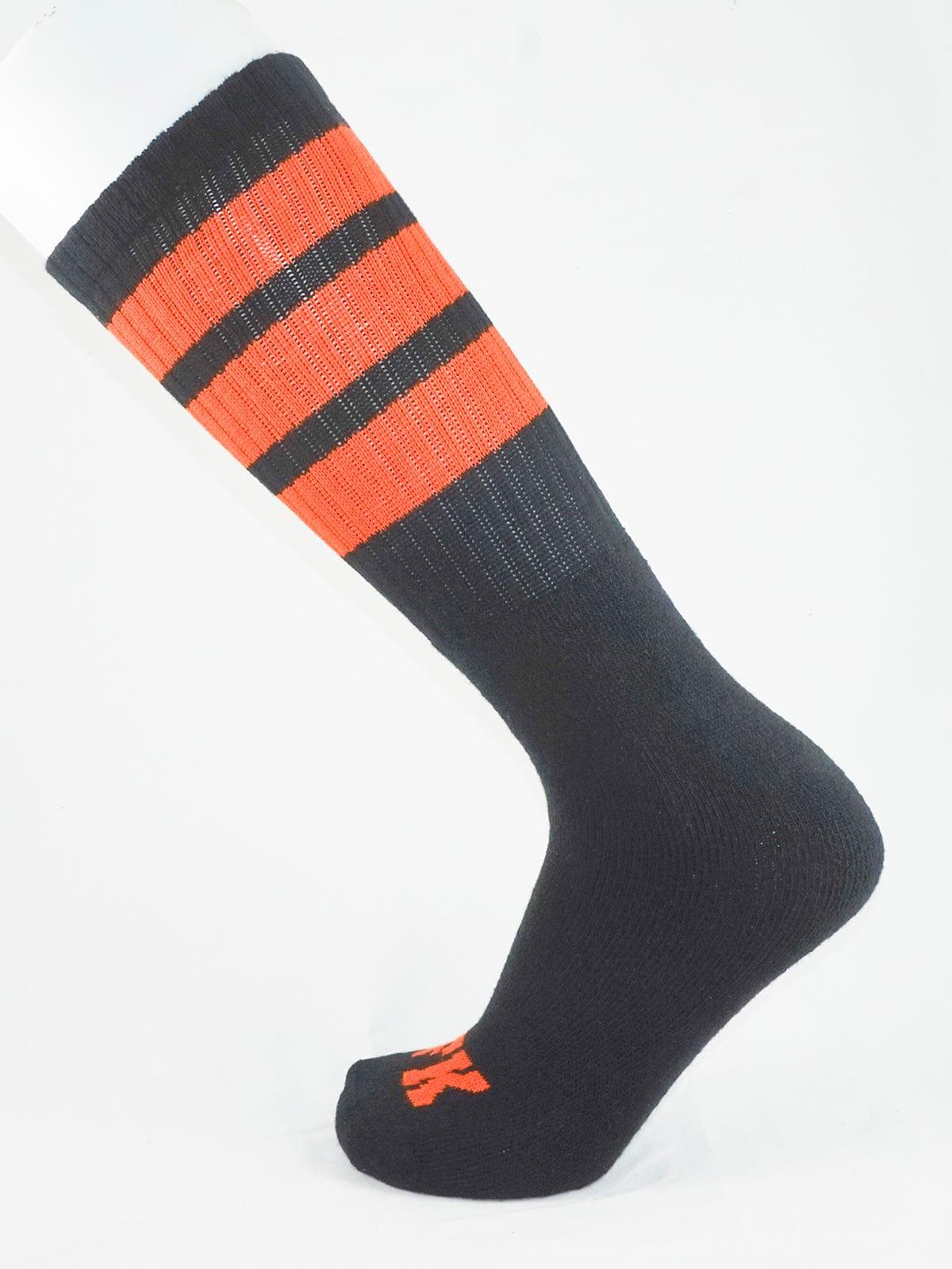 FK SPORT BLACK HIGH CALF TUBE SOCK ORANGE - FullKit.com