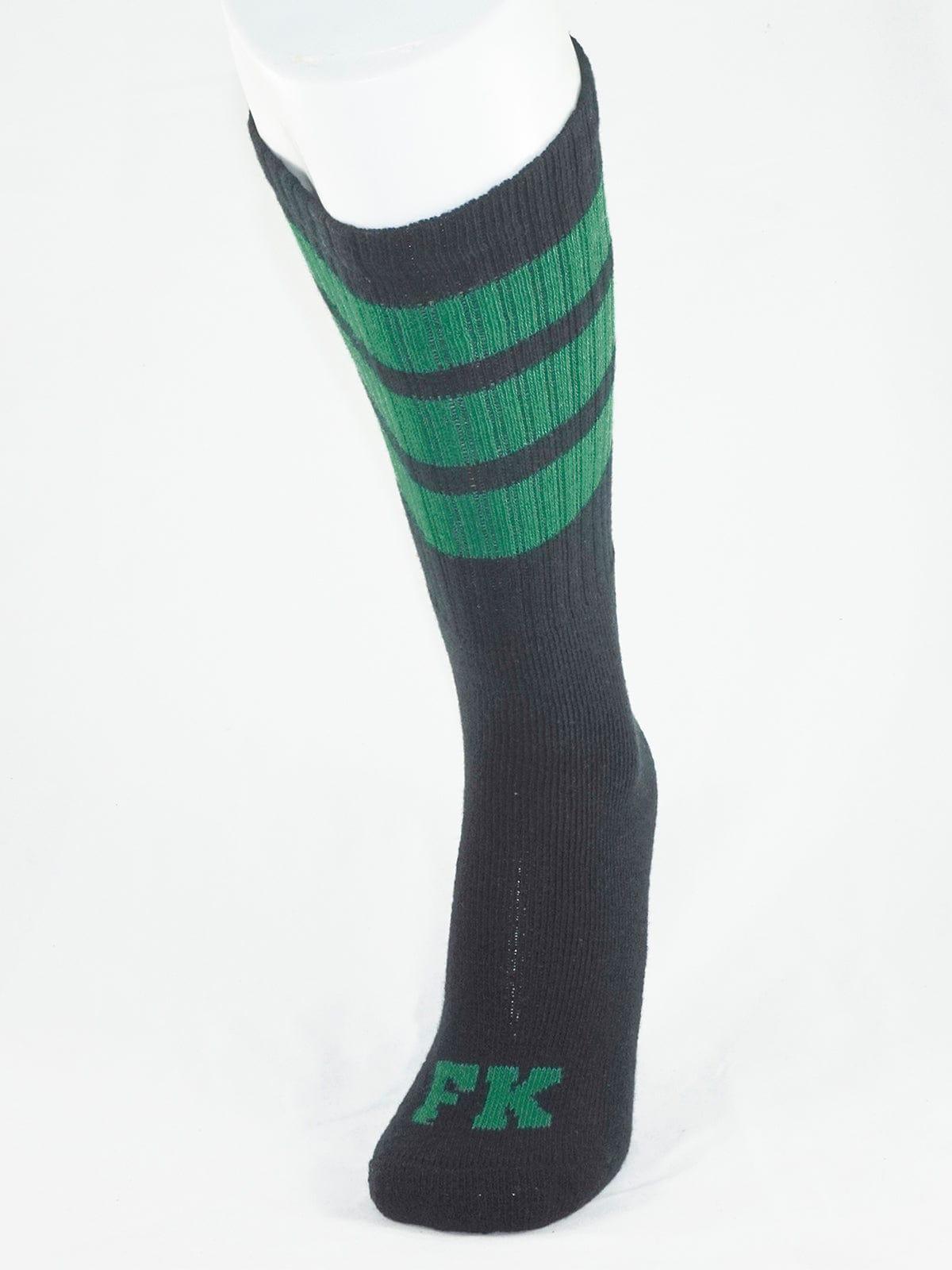 FK SPORT BLACK HIGH CALF TUBE SOCK GREEN - FullKit.com