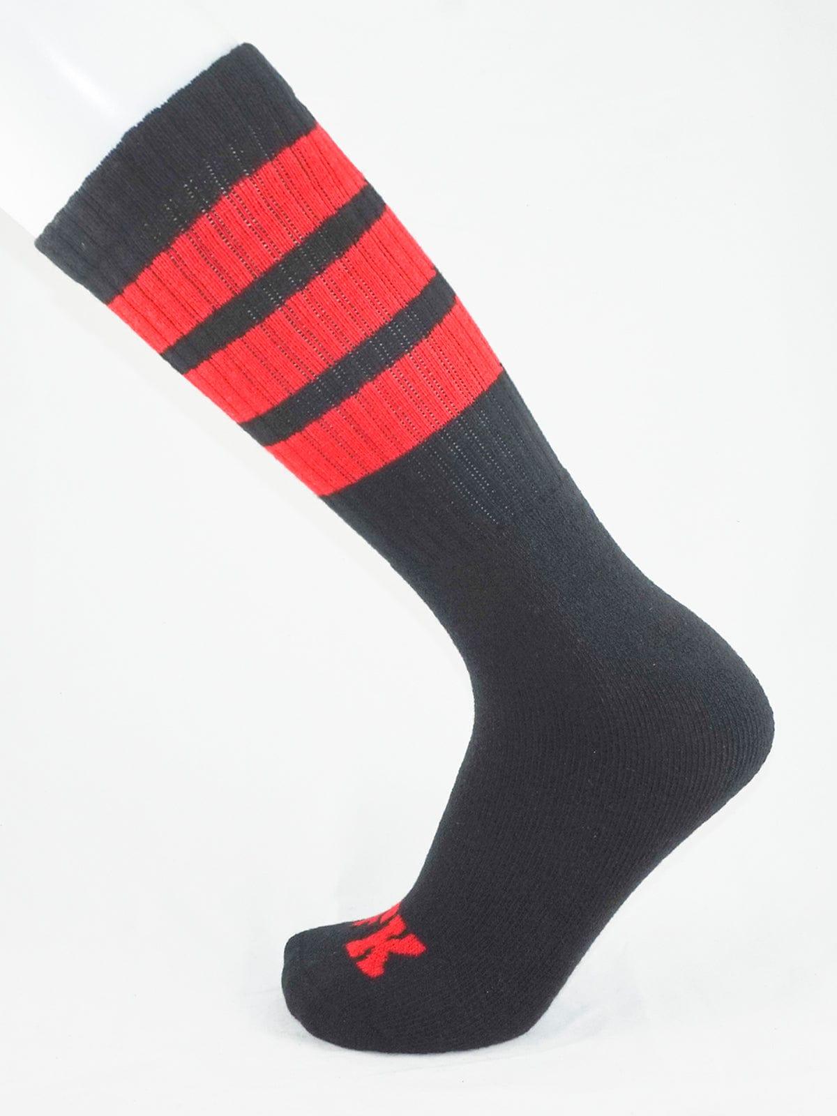 FK SPORT BLACK HIGH CALF TUBE SOCK RED - FullKit.com