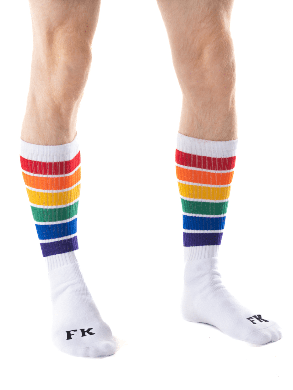 FK SPORT HIGH CALF RAINBOW SOCK WHITE - FullKit.com