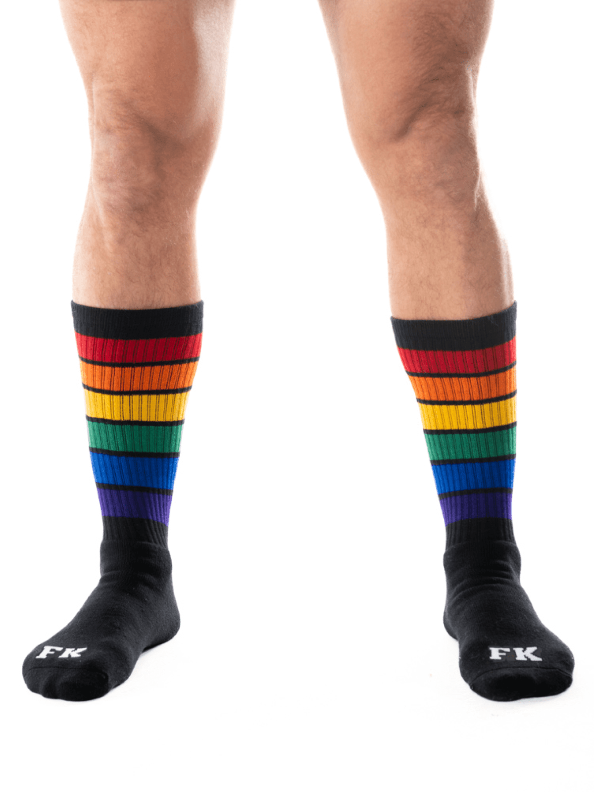 FK SPORT HIGH CALF RAINBOW SOCK BLACK - FullKit.com
