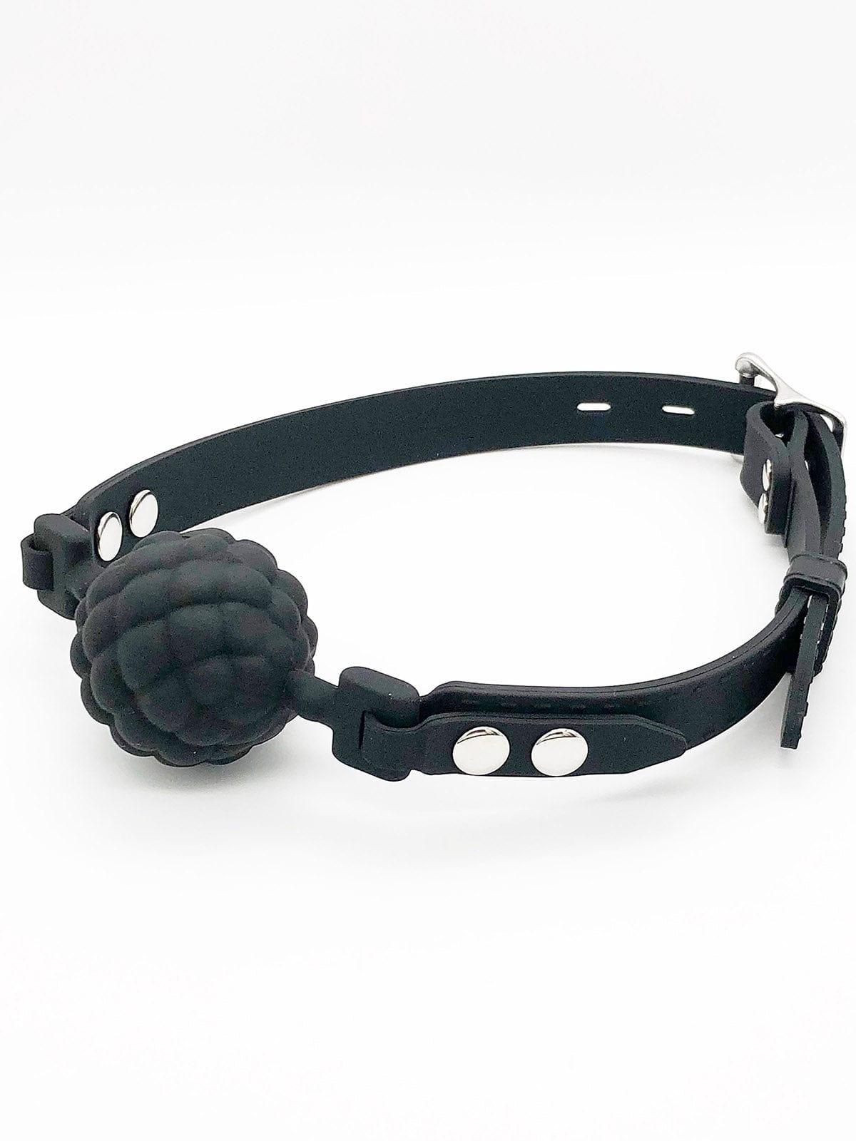 SILICONE TEXTURED SOLID BALL GAG - FullKit.com