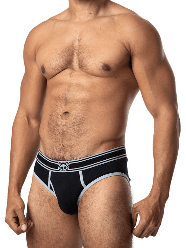 NASTY PIG CORE Y-FRONT BRIEF BLACK GRAY - FullKit.com