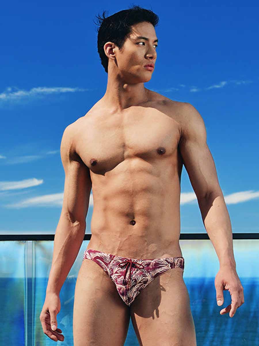 2EROS CORAL HAWAIIAN NIGHT SWIM BRIEF TAWNEY PORT - FullKit.com
