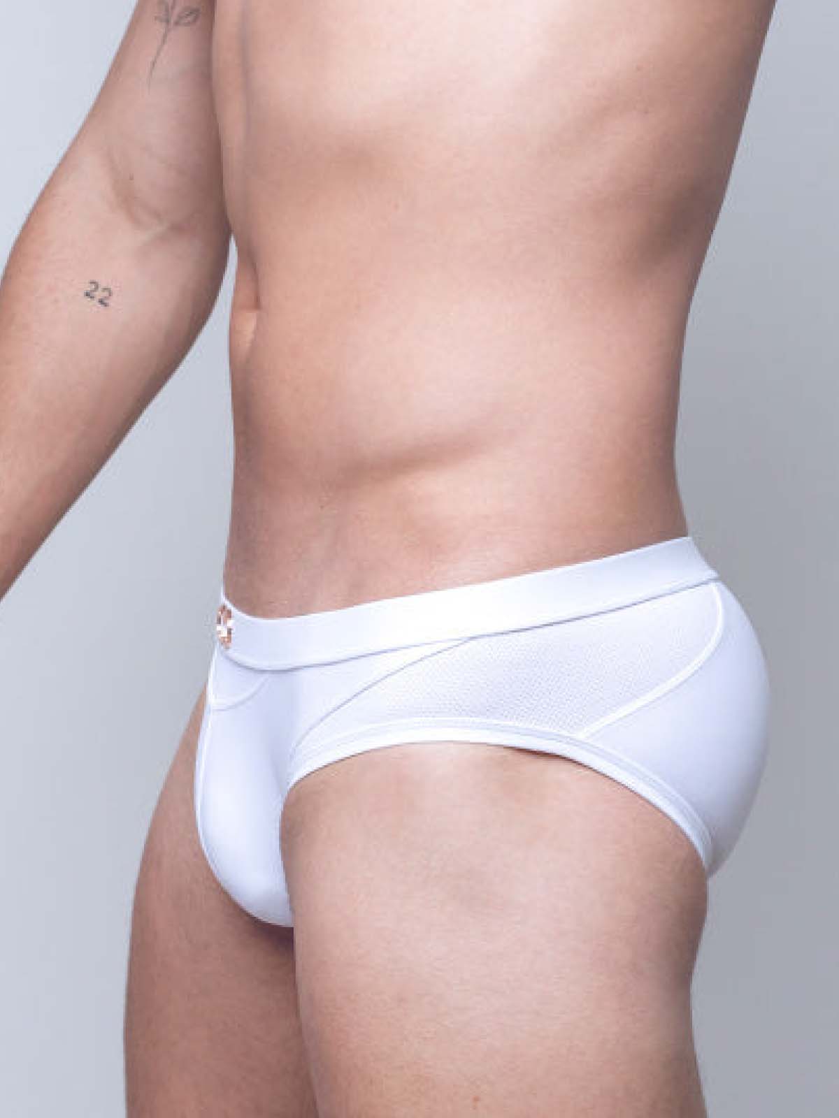 2EROS  MESH CUT OUT SWIM BRIEF WHITE - FullKit.com