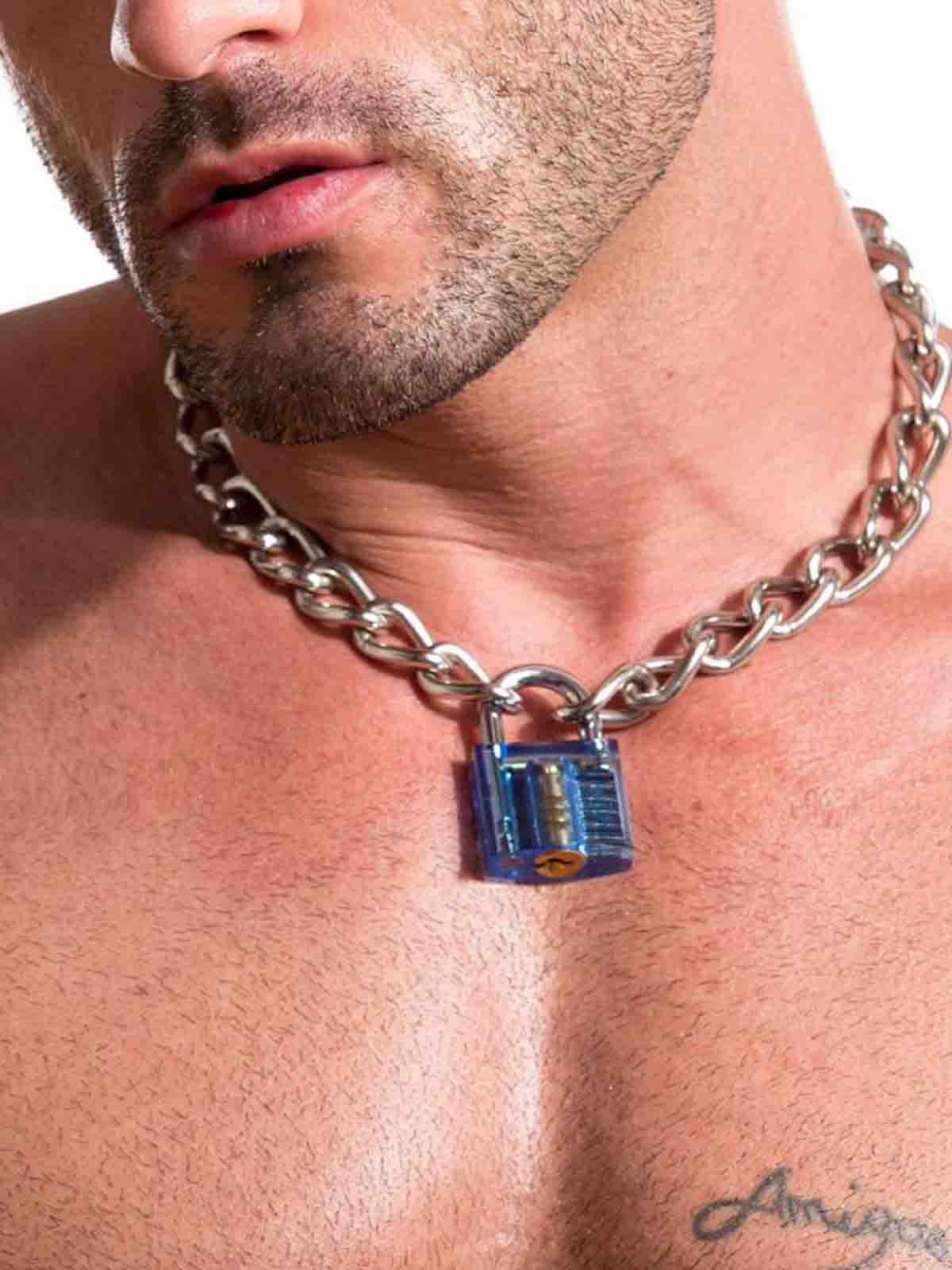 SLAVE CHAIN WITH BLUE LOCK  - FullKit.com