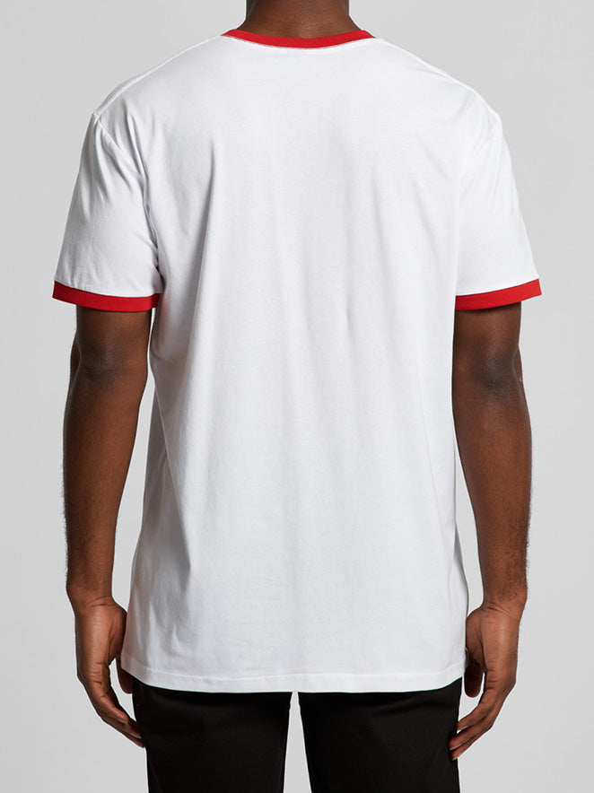 AS COLOUR RINGER TEE RED - Fullkit.com