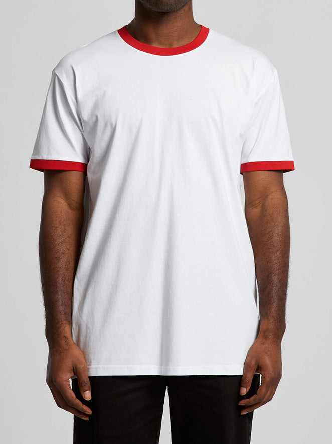 AS COLOUR RINGER TEE RED - Fullkit.com