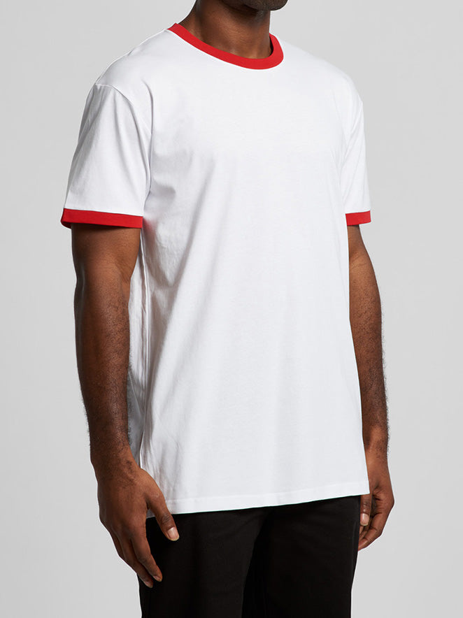 AS COLOUR RINGER TEE RED - Fullkit.com