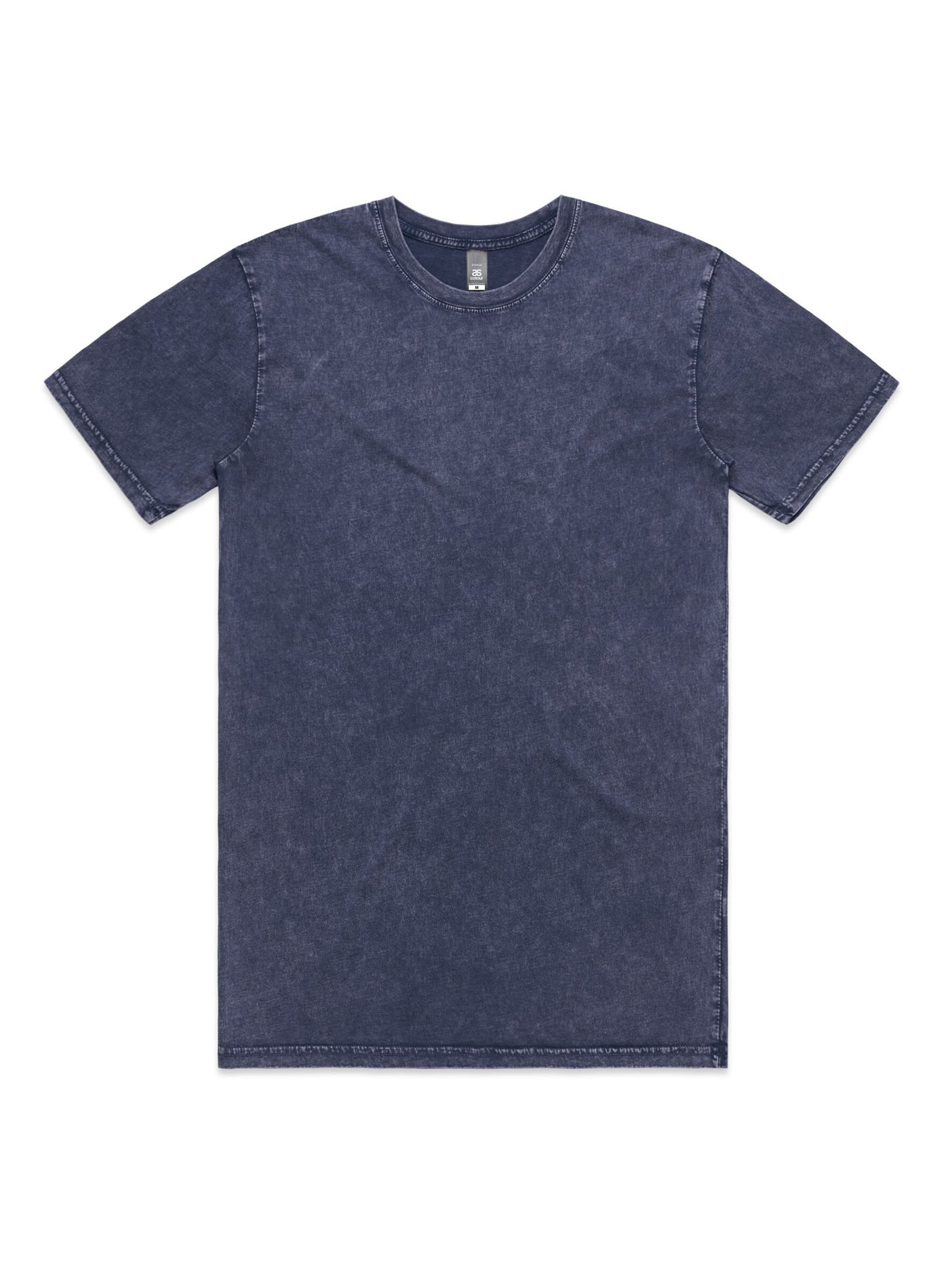 AS COLOUR STONE WASH STAPLE TEE BLACK STONE - FULLKIT.COM