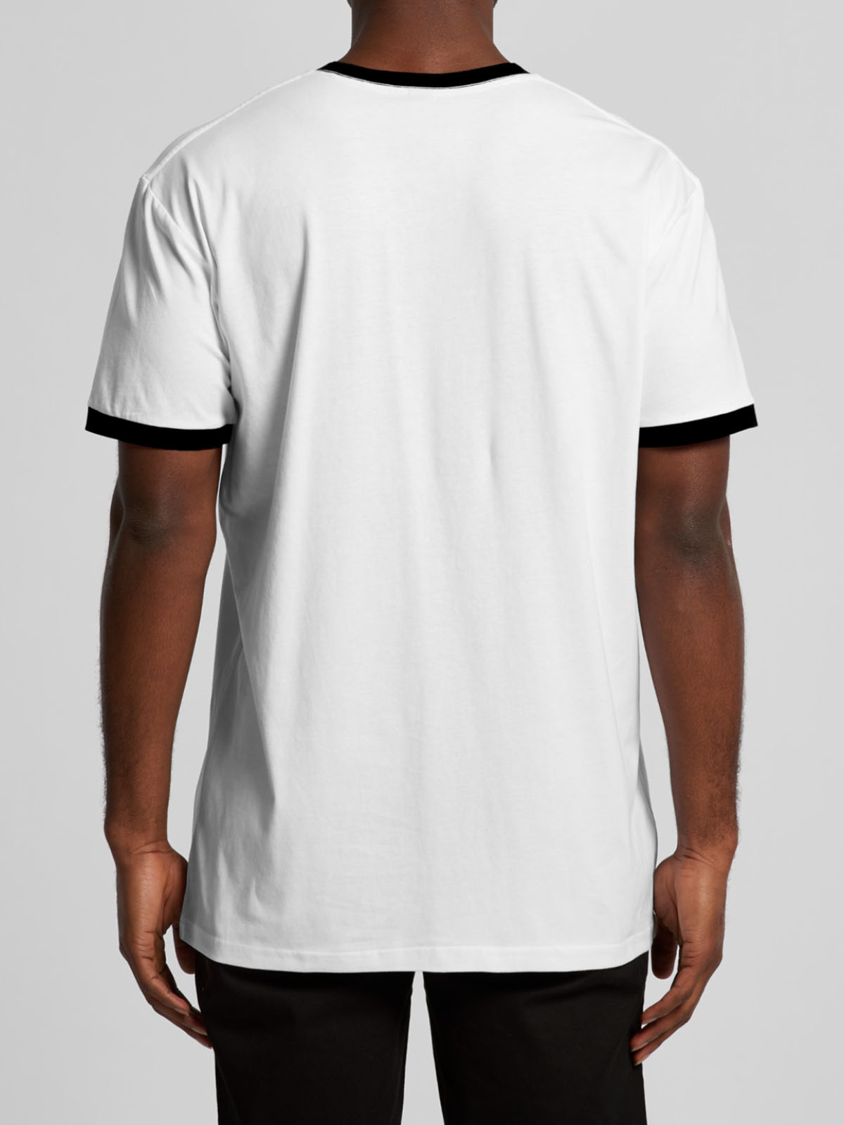 AS COLOUR STAPLE RINGER TEE BLACK - Fullkit.com