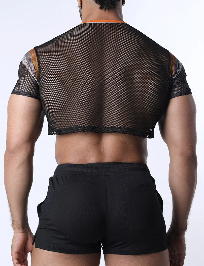 Cellblock13 Chain Reaction Crop Top Orange - Fullkit.com