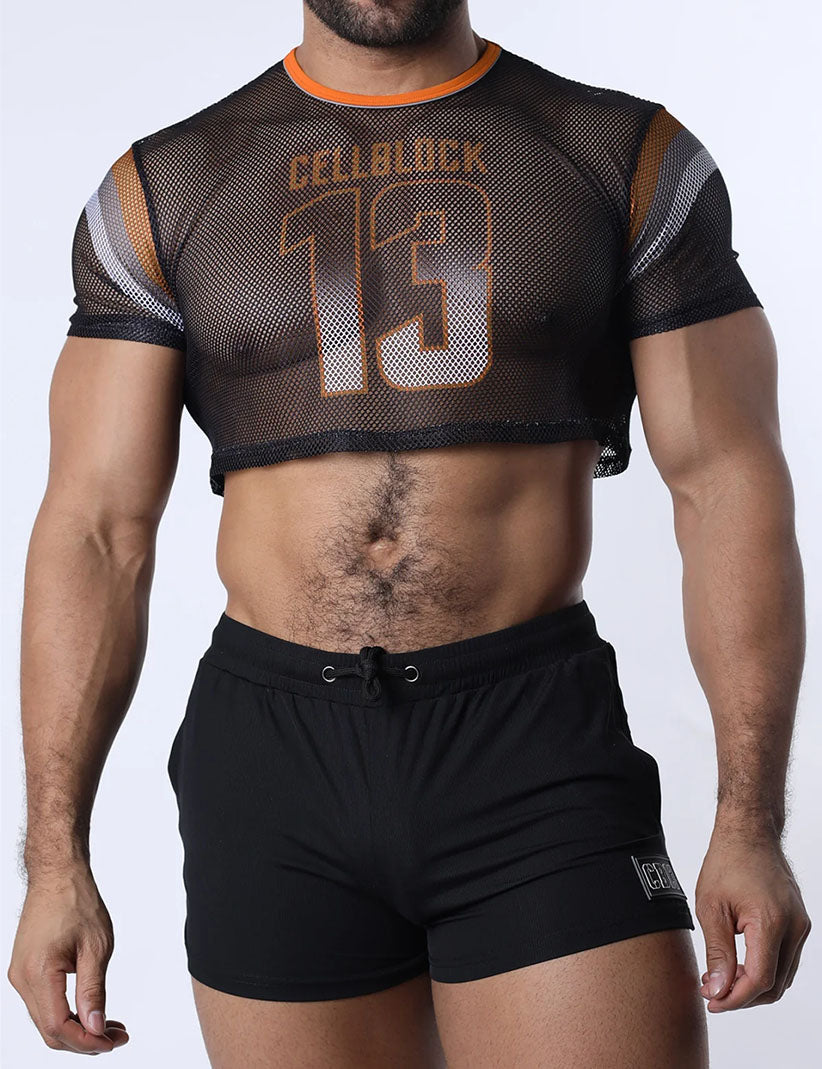 Cellblock13 Chain Reaction Crop Top Orange - Fullkit.com