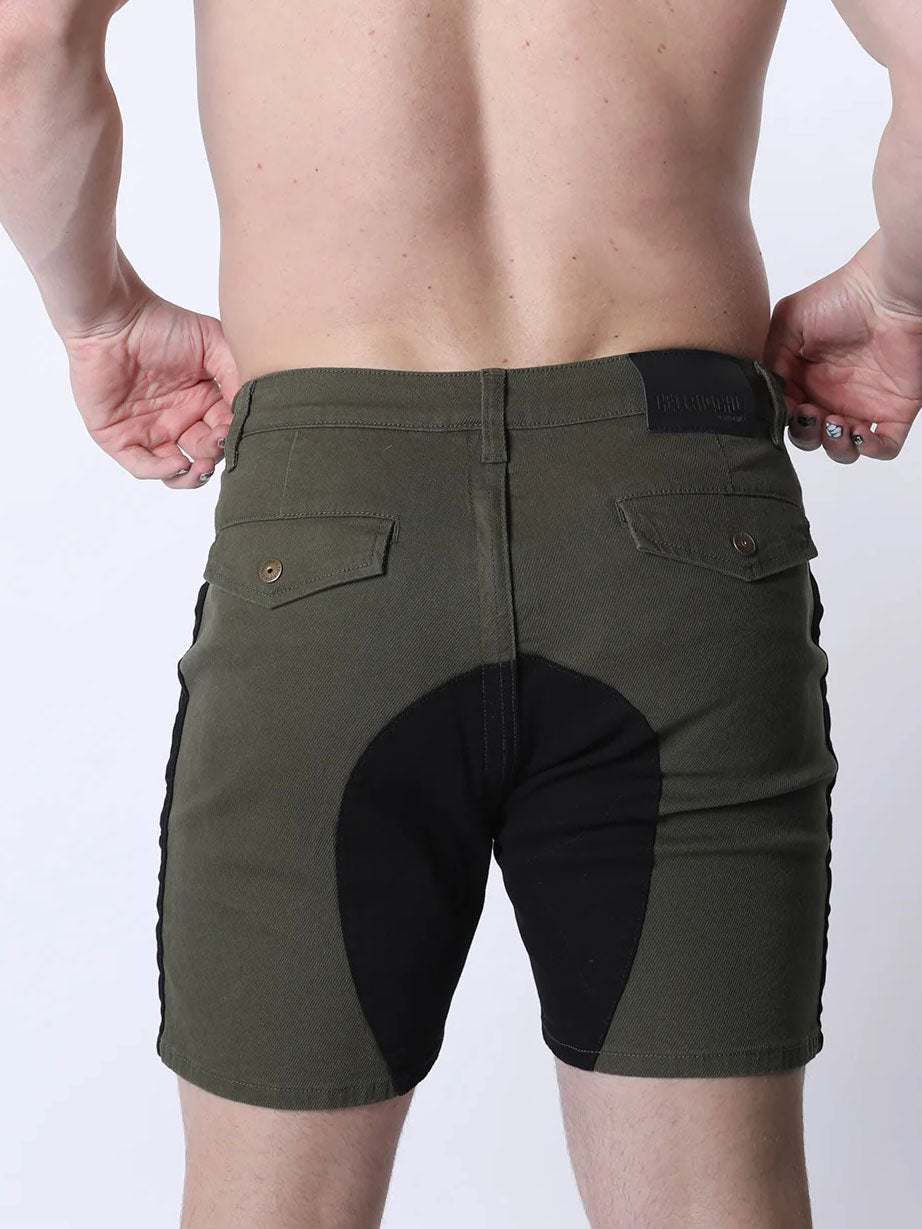 Cellblock13 Brigade Twill Saddle Zipper Short Army Green - Fullkit.com