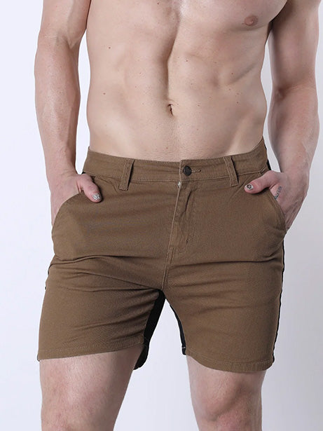 Cellblock13 Brigade Twill Saddle Zipper Short Tan Brown - Fullkit.com