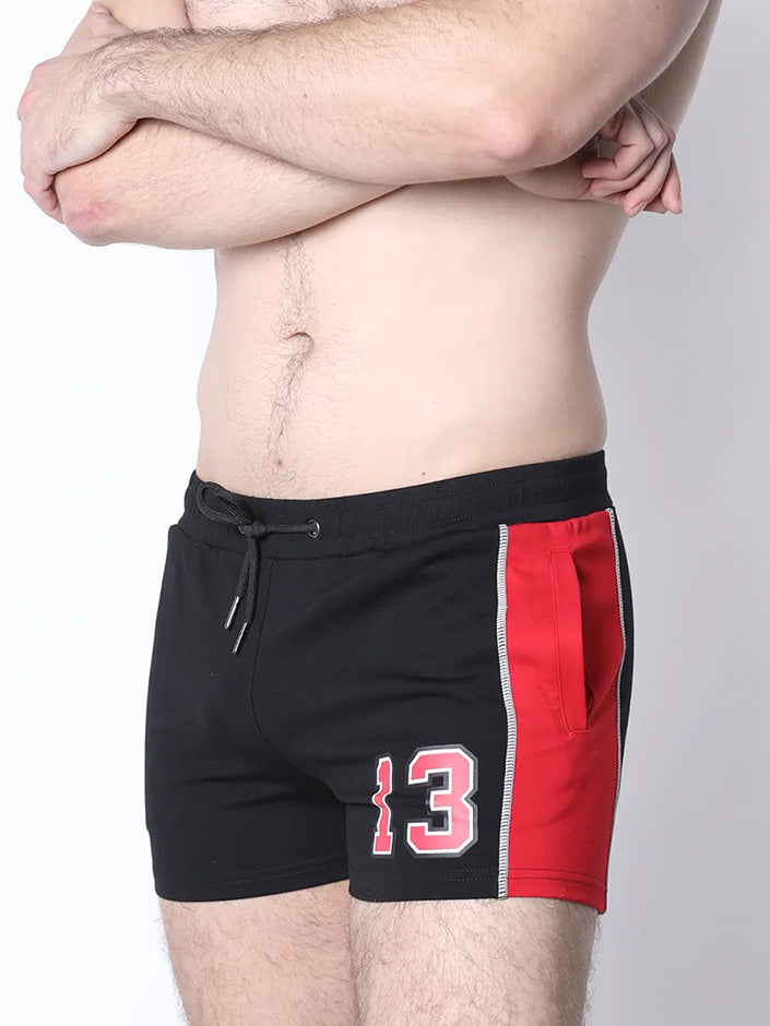 Cellblock13 Field Goal Zipper Short Red - Fullkit.com
