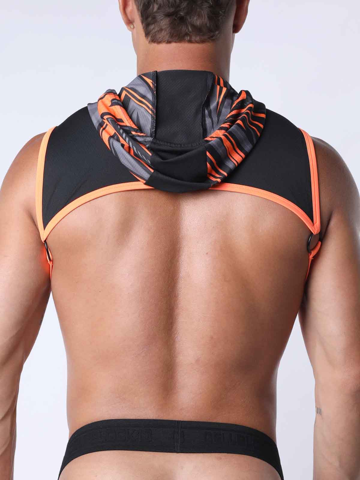 CELLBLOCK13 KENNEL CLUB LIGHTNING HOODIE HARNESS ORANGE - FullKit.com
